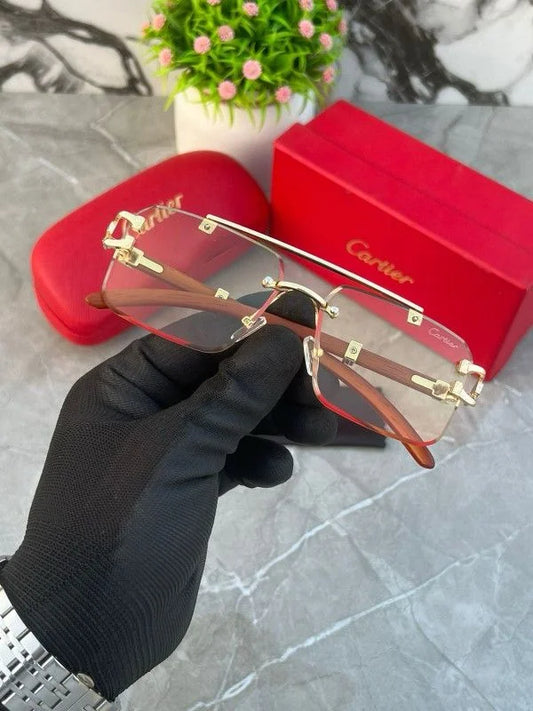 Cartier || without frame yellow glass