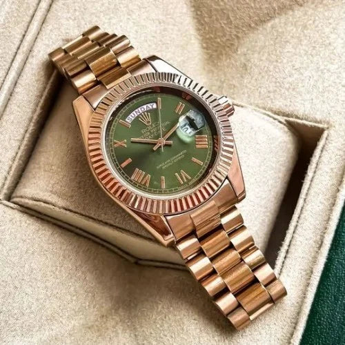 Rolex blue Date watch Dial Steel Bracelet Swiss Automatic Watch