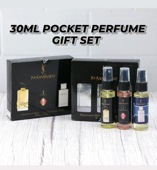 Yves Saint Laurent (YSL) Pocket Perfume Gift Set of 3