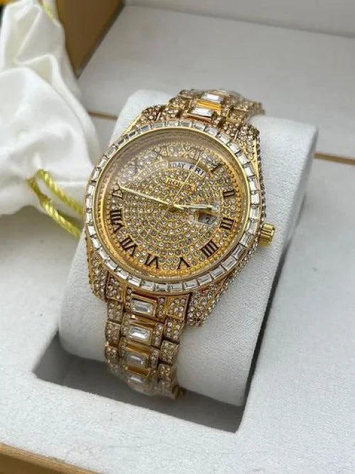 Rolex full gold diamond later watch for man